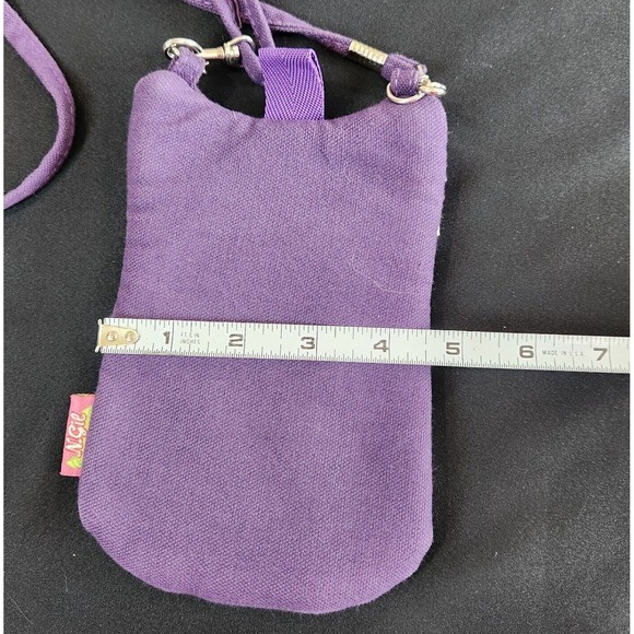 N Gil Whimsical Purple Owl Phone Bag Pouch Crossbody Strap Playful  Boho Novelty - Picture 5 of 7